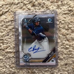 1st Bowman RC Estury Ruiz on card auto. Asking $20